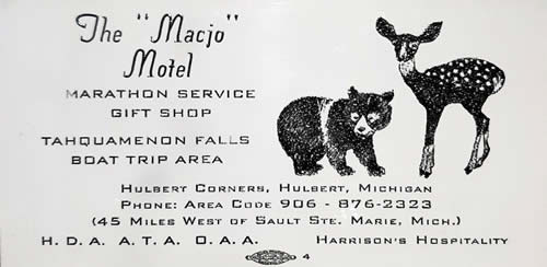 MacJo Motel - Business Card